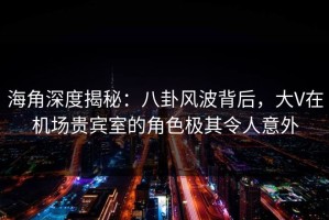 海角深度揭秘：八卦风波背后，大V在机场贵宾室的角色极其令人意外