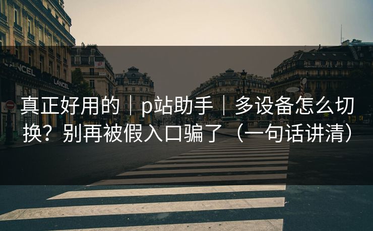 真正好用的｜p站助手｜多设备怎么切换？别再被假入口骗了（一句话讲清）